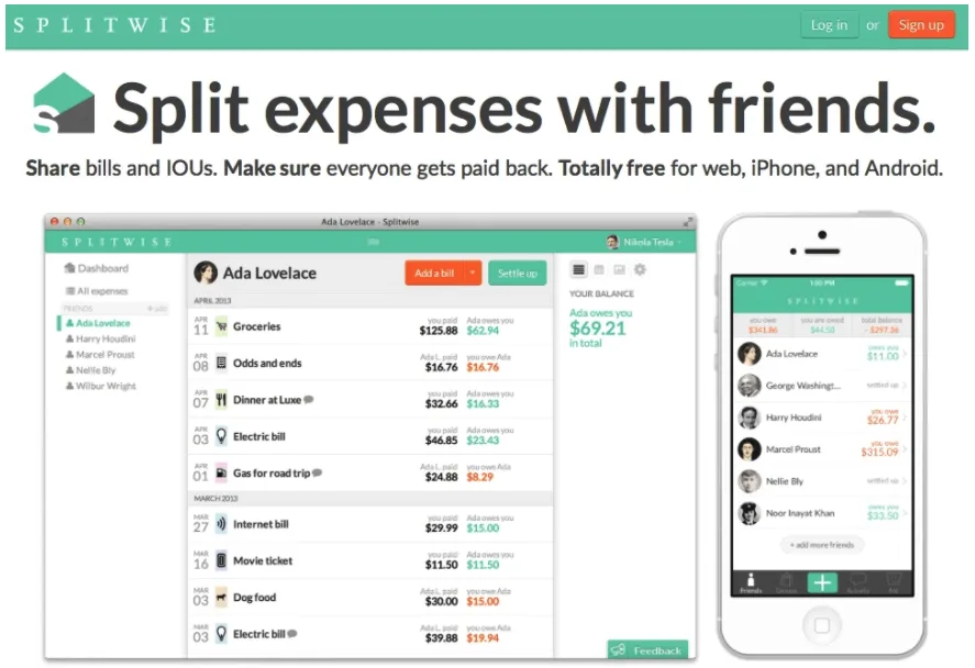 Splitwise app