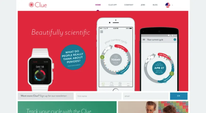 Clue home page